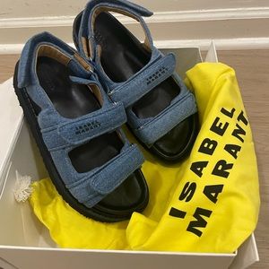 ISABEL MARANT Madee Denim Sandal - Size 39 *** BRAND New with Box